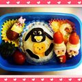 エビカニクス's cooksnap of when they made キャラ弁＊簡単♪クリスマスうずらサンタ.