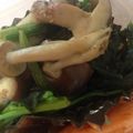 クックD9GKHZ☆'s cooksnap of when they made ほうれん草＆きのこのバター醤油炒め.