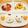 さくママ☆1228's cooksnap of when they made 簡単！手づかみ出来る1歳誕生日プレート♡.