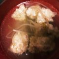 クック87R88F☆'s cooksnap of when they made 餃子のタネの残りでもう一品！中華スープ.