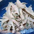 ゆりぼぉ's cooksnap of when they made ★鶏ハムとごぼうの和風サラダ　*Ym*.