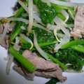 悠おかしゃん's cooksnap of when they made 簡単！ほうれん草と豚肉の炒め物☆.