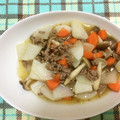 メイジももんじゃ's cooksnap of when they made ☆大根と人参と挽き肉としめじのあんかけ☆.