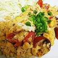 ユーロン's cooksnap of when they made スクランブルエッグとトマトのバシル炒め.