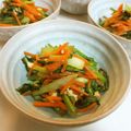 ☆Rokko☆'s cooksnap of when they made 小松菜と人参の胡麻チーズポン酢☆.
