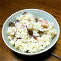 irunon's cooksnap of when they made 洋風むかご炊き込みご飯.