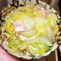 huu_ka's cooksnap of when they made 白菜とベーコンの創味シャンタン煮.