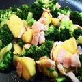 さとっちにゃん's cooksnap of when they made さつまいもとブロッコリーのベーコン炒め.