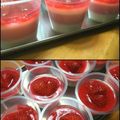 すずまろり's cooksnap of when they made いちご＆ミルクの２色ぷりん｡˚✩.
