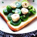 ママんま's cooksnap of when they made キウイ×バナナ☆ママレードトースト＊*.