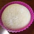 くらげｪᙅ⩬'s cooksnap of when they made 30分で完成！？不思議パンの白い大福パン.