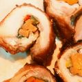 シャオツーヨウシャン's cooksnap of when they made 簡単☆クリスマスロールチキン 照り焼き風.