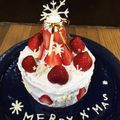 ☆めぐ★☆'s cooksnap of when they made 苺でデコ☆クリスマスツリーケーキ.