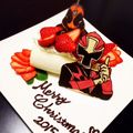 ぴいmam's cooksnap of when they made 超時短☆Xmas ロールケーキプレート.