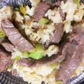 まもくるりん's cooksnap of when they made 牛肉とレタスの炒飯.
