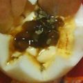 ma___111's cooksnap of when they made ゆで卵の佃煮のせデビルエッグ風.