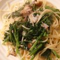 ベティ３'s cooksnap of when they made 黒ムツと春菊のパスタ.