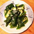二角形's cooksnap of when they made ピーマンは丸ごとたべましょう♡.