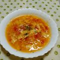 TOモカ's cooksnap of when they made かきたまトマトスープ.