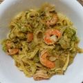 あやかんぱり's cooksnap of when they made ランチに✾エビのバジルクリームパスタ.