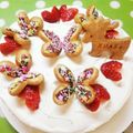 みっくママ's cooksnap of when they made バタフライクリスマスケーキ（蝶々）.