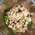 イッケ's cooksnap of when they made ◆糖尿病◆小松菜と豚肉のからしあえ.