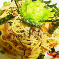 ユーロン's cooksnap of when they made ツナと梅のみぞれスパ.