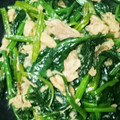 eriko0824's cooksnap of when they made ツナとほうれん草の麺つゆ炒め.