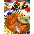 ayaka☆mu's cooksnap of when they made クリスマスにピッタリ！スノーマンカレー！.