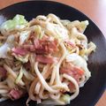 shinohome's cooksnap of when they made 柚子胡椒焼きうどん☆一人ランチに.
