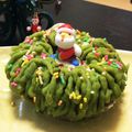 ★Ayan0311★'s cooksnap of when they made クリスマスリースな抹茶薩摩芋モンブラン★.