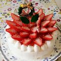 sara1213's cooksnap of when they made クリスマスケーキ♬.