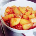 miluponn's cooksnap of when they made 焼肉のタレの味の大根！.