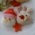 かにゃんころ's cooksnap of when they made クリスマスキャラ弁♪赤鼻のトナカイさん♪.
