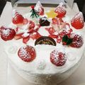 ふゆみっこ's cooksnap of when they made クリスマスケーキ♡簡単♡.