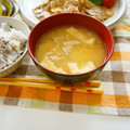 tommy 0304's cooksnap of when they made 秋♪里芋＆えのき、あげのほっこり味噌汁⭐.