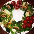 ♡ミーコ♡'s cooksnap of when they made クリスマス☆カラフル可愛ぃリースサラダ♡.