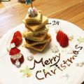 なっちゃん77's cooksnap of when they made クリスマス＊しっとりホットケーキツリー.