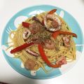 リリー0707's cooksnap of when they made アボカドとエリンギのオイル系パスタ.