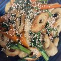 snow012's cooksnap of when they made 春菊とちくわのきんぴら.