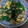 ゆずぴぃ〜's cooksnap of when they made ほうれん草とえび、ウィンナーの卵炒め.