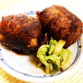 マナとエミ's cooksnap of when they made 焼肉のたれで簡単！肉巻きおにぎり.