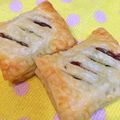こはる・▽・'s cooksnap of when they made 切って挟んで焼くだけ♪クリチーチョコパイ.