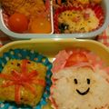 28yuzumama's cooksnap of when they made クリスマス☆キャラ弁☆サンタさん☆簡単.
