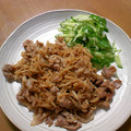 minmin!'s cooksnap of when they made 切り干し大根と豚肉のしょうが焼き♪.