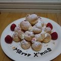 りえあらちゅー's cooksnap of when they made クリスマス シュークリームタワー.