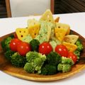 ♡夢みるママ♡'s cooksnap of when they made チーズスナックで★☆ベジタブルツリー☆★.