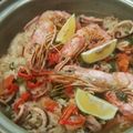 抹茶とさくら's cooksnap of when they made 土鍋で簡単パエリア.