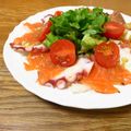 narimimama's cooksnap of when they made 簡単で豪華♪タコとサーモンのカルパッチョ.