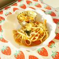 あやちん０８１６'s cooksnap of when they made ソース焼うどん☆2皿盛り＊果物添え.